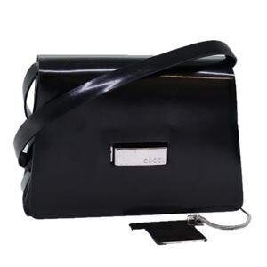 GUCCI Shoulder Bag Leather Black 007 2046 007 2046